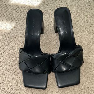 Princess Polly Black Chunky Heels
